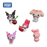 Set 5 Figuras Kuromi 5 Cm My Melody Sanrio Hello Kitty Kawai