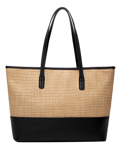 Qzunique Bolsos De Paja Mujer Verano Playa Paja Hobo Bolso D