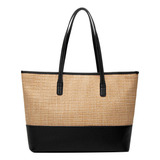 Qzunique Bolsos De Paja Mujer Verano Playa Paja Hobo Bolso D