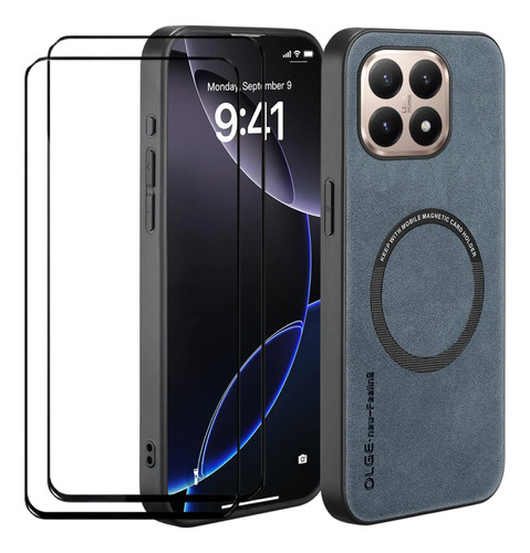 Funda Para Xiaomi 15t / Xiaomi 15t Pro Leather Protector Phone Case Cover Support Wireless Charging + 2 Mica