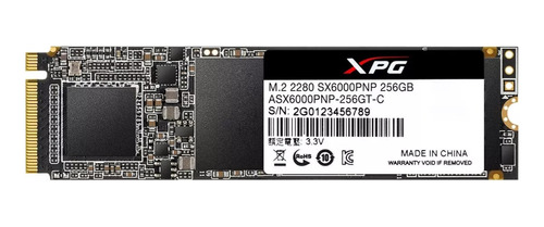 Memoria Ssd Xpg Sx6000 Pro 256gb M.2 2280 Pcie Gen3x4