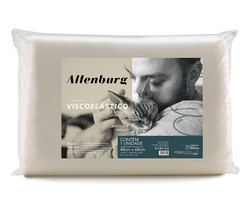 Travesseiro Altenburg Viscoelástico Cervical 48 Cm X 68 Cm