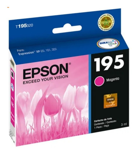 Cartucho De Tinta Epson 195 Magenta