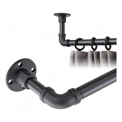 Folira® 0.8 A 3.0m Color Negro Cortineros Modernos De Metal Ajustable Barra De Cortina con Soporte,para Salón,Dormitorio,Cocina,Comedor,Hoteleros,Robusta Y Duradera,Fácil De Instalar,Soporta 22kg | MercadoLibre