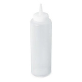 Mostacero Plastico Para Aderezos Transparente 700cc Color Blanco