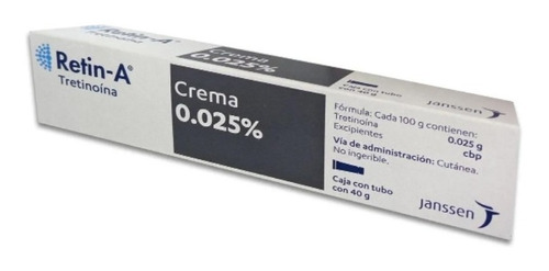 Retin-a 0.025%  Crema 40g Acné Estrias Arrugas Espinillas 
