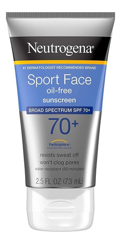 Neutrogena Protetor Solar Esportivo Facial 70 Spf Sem Óleo
