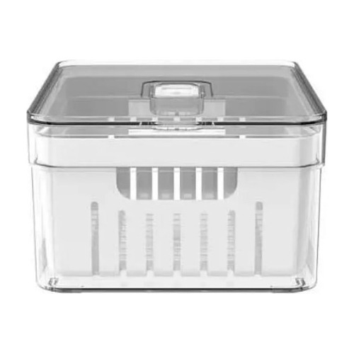 Organizador Refrigerador Con Cesta Clear Fresh Ou 2,2 Lts