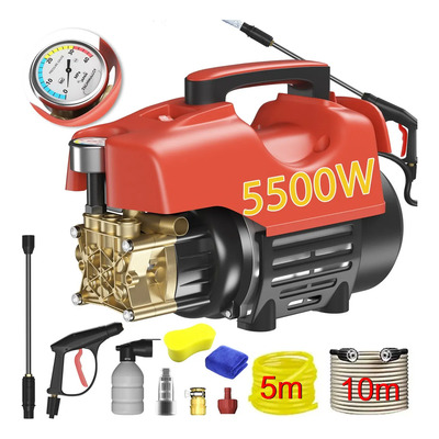 Hidrolavadora Eléctrica 5500psi De Presión Máxima 10000w Color Rojo | Meses sin interés