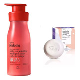 Set Natura Crema+jabones Natura Tododia Kit Frambuesa Y Otro