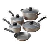 Tramontina 9-piezas  Non-stick Cookware Set, Champagne