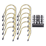 Cable Divisor De Alimentación Pci-e De 6 Pines A 2p+6p Para