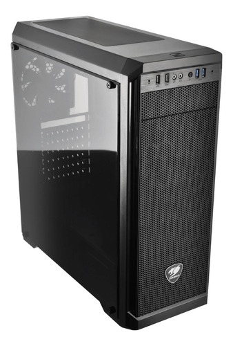 Gabinete Gamer Cougar Mx330-g Mid-tower Color Negro