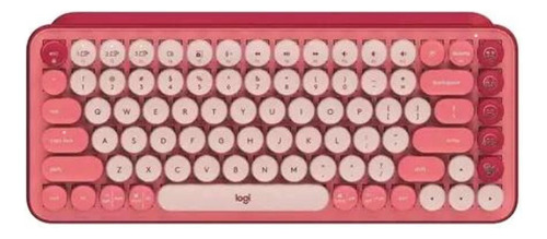 Teclado Bluetooth Pop Keys Qwerty Rosa Heartbreaker Logitech