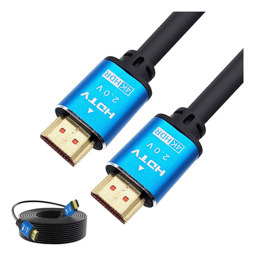 15 Metros Hdmi Cable Full Hd 4k@60hz Reforzado Hdmi A Hdmi