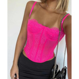 Top Corset Bustier Encaje