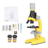 Kit De Microscopio Educativo Para Niños, Muestra Led 1200x