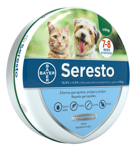 Seresto Collar Antipulgas Perros -8kg Oferta!! 