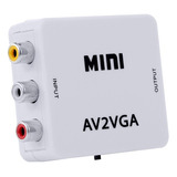 Conversor Rca A Vga Mini Av A Vga Audio Y Video 1080p