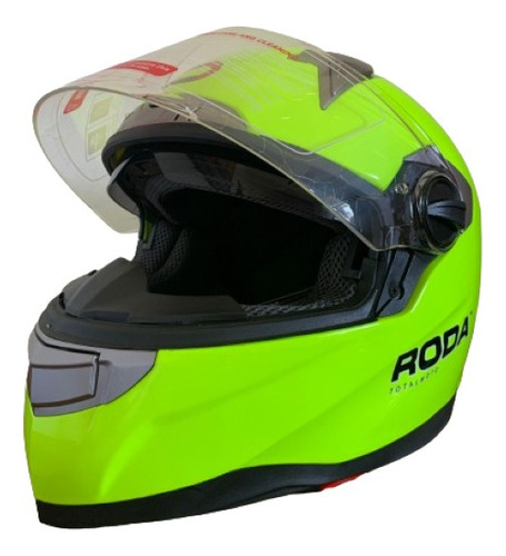 Casco Roda Super Express Verde Neon Cerrado