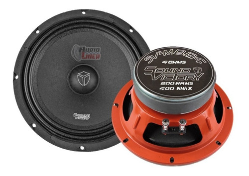 Par Medios Bajos Sound Victory Sv Mb84 200 Wrms 4 Ohms 