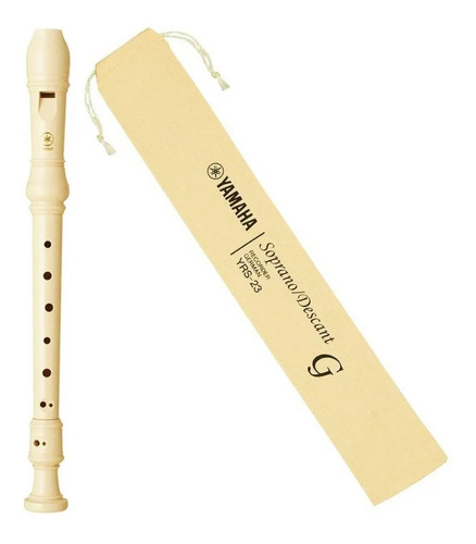 Flauta Doce Germânica Soprano Yamaha Yrs23g Original