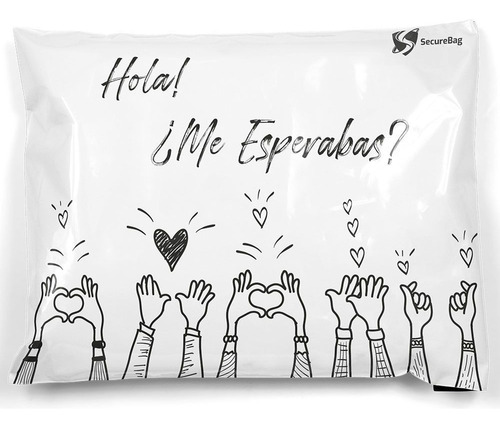 Bolsas Hola Gracias Envios Ecommerce 20x32 Con Adhesivo X50u