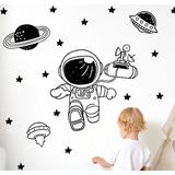 Vinilos Decorativos Infantiles Astronauta Galaxia Planetas