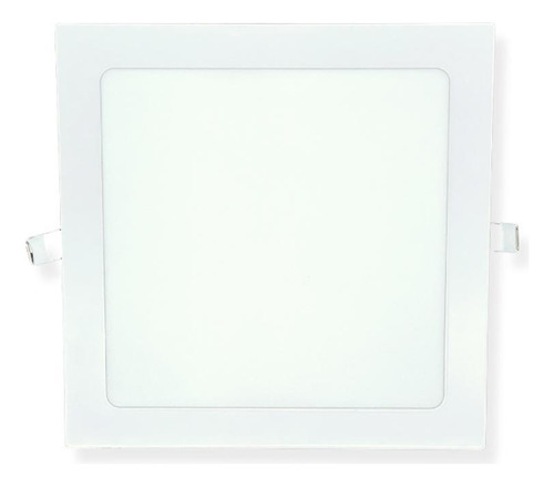 Painel De Led De Embutir Quadrado 24w Branco Quente