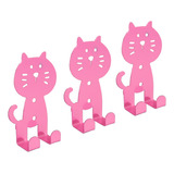 Llaveros De Pared Moderno Placa De Acero Figura De Gatito