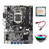 Placa Base Minera B75 Btc+cpu Aleatoria+ventilador De Refrig