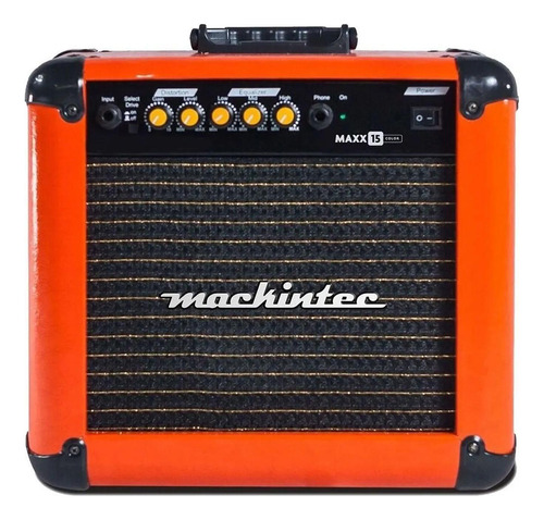 Cubo Amplificador Guitarra Mackintec Maxx 15w Lr Laranja