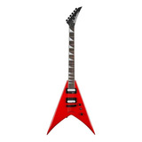 Guitarra Eléctrica Jackson Js Series King V Js32t De Álamo Ferrari Red Brillante Con Diapasón De Amaranto