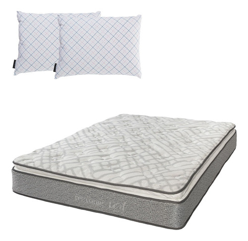 Colchón Queen Size Restonic Vail + Almohada 2 Pack