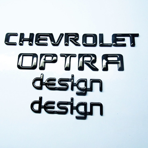 Emblemas Chevrolet Optra Design Negro Pega 3m Foto 3