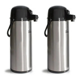 2 Termos Para Cafe Termo En Acero Inoxidable Termo 1,9 Lts 