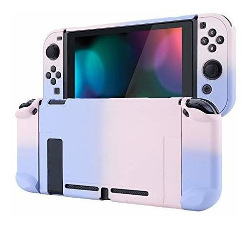 Carcasa Para Nintendo Switch Degradado Color Rosa Y Violeta