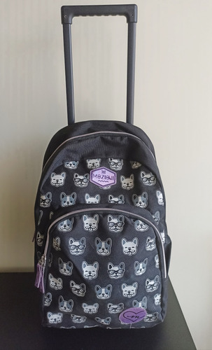 Mochila Mozioni Importada De Perrito Con Carro (rueditas) 