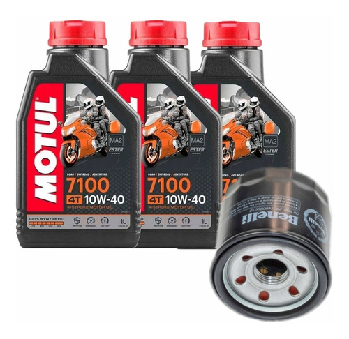 Kit Filtro Aceite Benelli Tnt 300 302 600 Tkr + 7100 10w40