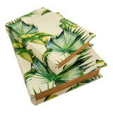 Caixa Livro Decorativa Tropical 27/20cm Decoração Kit 2pç