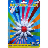 Mini Juego Boliche Bolos Clasico Didactico Juguete De Mesa