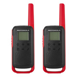 Radio Motorola Solutions T210 Negro/rojo Paquete 2 Unidades