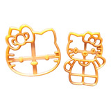 Cortantes Para Galletitas, Porcelana Fria Hello Kitty X2