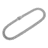 Cadenas Cubanas Full Ice Simil Diamantes Oro Plata 13mm