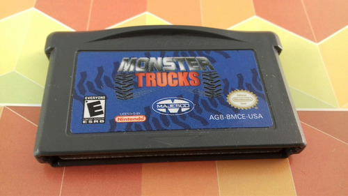 Monster Trucks De Game Boy Advance,gba,funcionando.