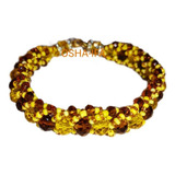 Pulsera De Oshun, Cuentas De Cristal - Santería 