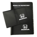 Capa Porta Manual Honda Carro Guardar Protecao + Carteira