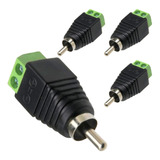 Rca Macho X10 Ficha Adaptador Bornera Para Audio Con Utp 