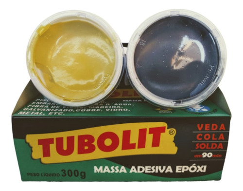 Tubolite Massa Epoxi Naval Subaquática Cola Bi A + B 300g