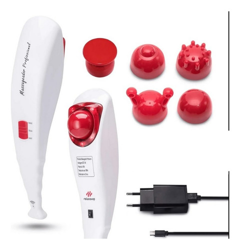 Massageador Profissional Sem Fio Corporal Elétrico Infra Cor Branco Bivolt